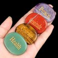thumbnail image 3 of Piedras Piedra de poder Cristal Ágata Letras Colores variados Accesorio versátil, 3 of 6