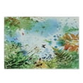 thumbnail image 1 of Dragonfly Cutting Board, Ferns Petals Flourishing Nature Fantasy Complex Mixed Digital Watercolors Image, Decorative Tempered Glass Cutting and Serving Board, Small Size, Multicolor, by Ambesonne, 1 of 1