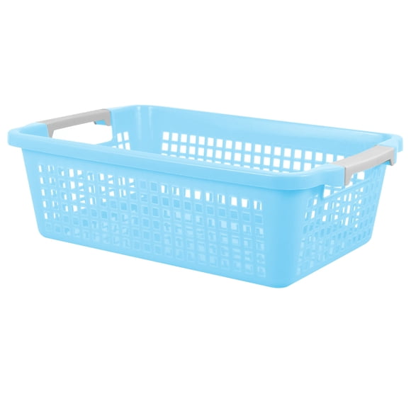 Nestingho Cesta De Almacenamiento De Plástico Azul Para Organización En Hogar Con Material Duradero Y Portátil