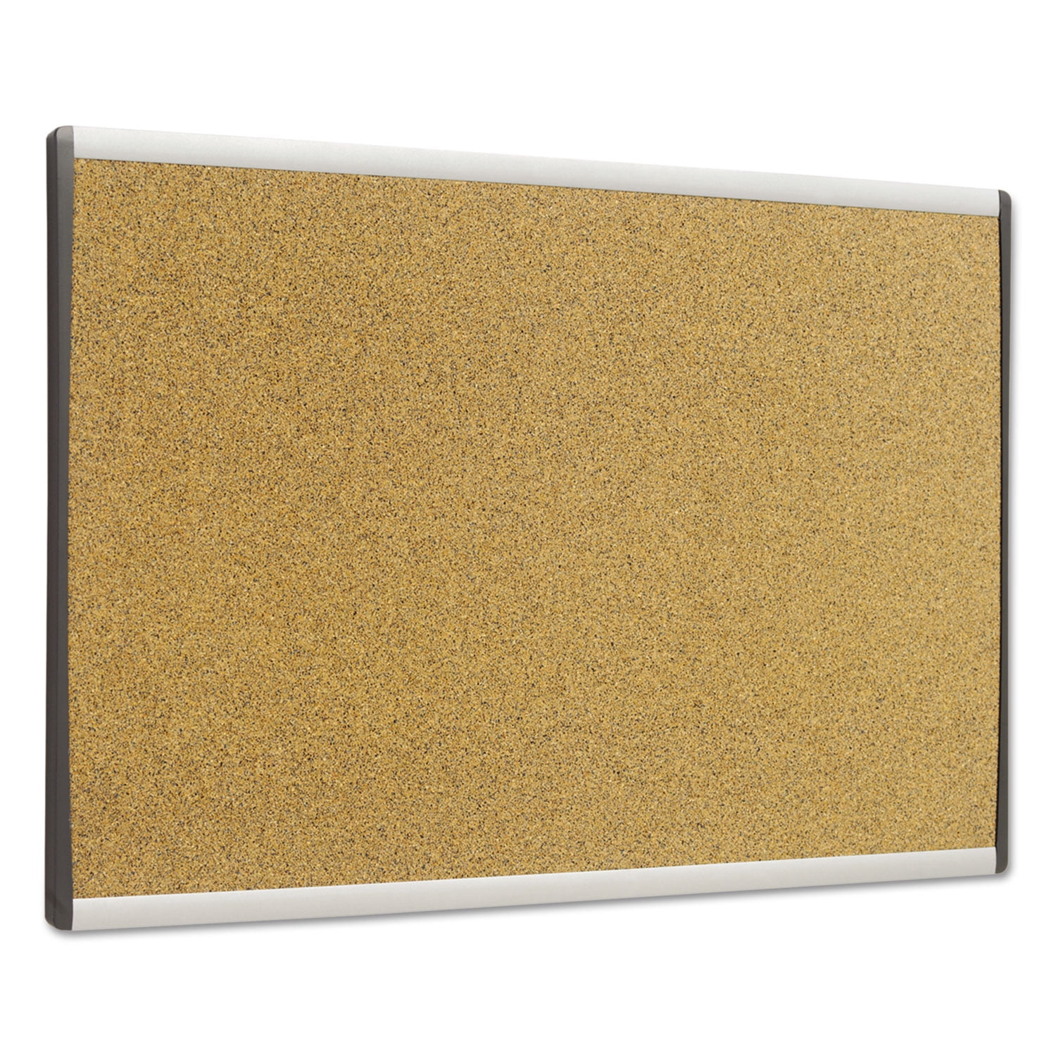 Quartet Arc Frame Cork Cubicle Board, 14" x 24", Tan, Aluminum Frame, Easy Installation