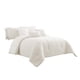 thumbnail image 1 of Juego de cama Benzara Queen, edredón de algodón, 7 piezas, blanco, 1 of 5