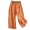 Orange, variant on Honeeladyy Casual Flare Bell Long Pants,Chinese Fashion Loose Fitting Casual Solid Color Women's Pants