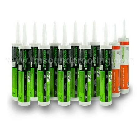 10 Glue - Green Glue Noiseproofing Combo Pack 12 Tubes (10 Green Glue - 2 SilenSeal)