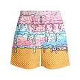 thumbnail image 5 of Shachafan Boys Beach Shorts With Gradient Ice Print For Summer Lightweight Swim Trunks For Kids Comfortable Fit Ideal For Sand And Surf Checke Shorts, 5 of 5