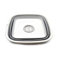 thumbnail image 3 of SAMMART 9.3L (2.46Gallon) Collapsible Dishpan with Draining Plug - Foldable Washing Basin - Portable Dish Washing Tub - Space Saving Kitchen Storage Tray, 3 of 6
