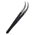 thumbnail image 1 of lionlar Ceramic Tweezers Stainless Steel Handle Tool Anti for Soldering Point Electronic Big Curved Tips, 1 of 5