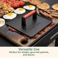 thumbnail image 4 of Cuisinart - Prensa para Parrilla de Hierro Fundido, 10 x 10 Pulgadas, Resistente Antiadherente para Hamburguesas con Mango de Madera, Accesorio Perfecto para Parrilla, paninis y barbacoas, 4 of 5