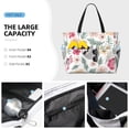 thumbnail image 2 of Wukai Cute Cartoon Sloth Print Zipper Bag,large Beach Tote Bag,Waterproof Sandproof Bag,Grocery and Picnic Tote Travel Bag, 2 of 5