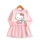 thumbnail image 2 of Sanrio Hello Kitty Kuromi Cinnamoroll 2023 coreano primavera otoño niñas vestido de dibujos animados de manga larga vestidos de malla bebé princesa, 2 of 5