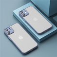 thumbnail image 1 of Étui Mate Antichoc pour iPhone 14 13 12 Pro Max Plus Mini Luxe Silicone Pare-Chocs Transparent Rigide, 1 of 5
