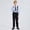 Dark Blue#F, variant on Boys Long Sleeve Shirt Outfit Sets Kids School Formal Wear For Children Academic Style Performance Suit Daily Casual Wear Boys Comfort Clothes Sets