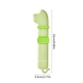 thumbnail image 3 of Dispensador de premios para gatos, comedero con cuchara, exprimidor de puré de comida, plástico de grado alimentario, pistón de varilla de empuje, verde/amarillo/gris, 9 pulgadas, uso en casa y viajes, 3 of 6