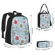 thumbnail image 2 of Disketp Sea Turtle Mochila Estampada de Gran Capacidad con Lonchera y Estuche, Set de 3 Piezas para Estudiantes, 2 of 7