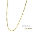thumbnail image 2 of 14K Yellow Gold 2MM Cable Link Diamond-Cut Pendant Necklace Chains 16" - 30", Gold Necklace for Men & Women, 100% Real 14K Gold, Next Level Jewelry, 2 of 3