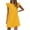 Yellow, variant on Inleife Womens Dresses Plus Size Women's Fashion Solid Color Comfortable Loose Sleeveless Casual Tops Dress