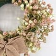 thumbnail image 4 of Artificial Simulated Baby’s Breath Wreath (Baby's Breath Wreath, Artificial Wreath), Artificial Plant Wreath, Flower Wreath with Gypsophila Home Wedding Decoration Ornament Wreath for Photo Props, 4 of 7