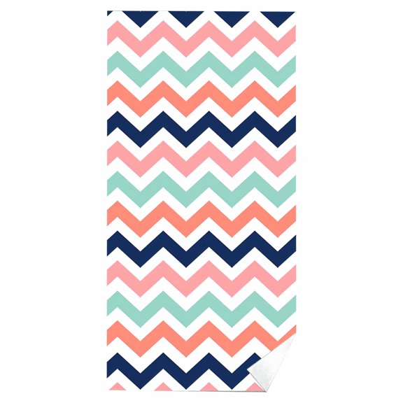 AUQ Beach Towels,Fine Pattern Large Beach Towel,Polyester Finish Quick Dry Beach Towel,Style1,62"x31"