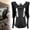 Matte Black, variant on 1 Pack Reflective Safety Strip Outdoor Sports Backpack 16.93in, Lightweight Water Resistant Hydration Daypack, X Bungee Multi Pocket Portable Pack For Workout Cycling Trail Hiking