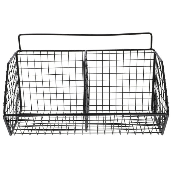 Raindrops  Kitchen Wire Basket Wall Vegetable Fruit Baskets Storage Black