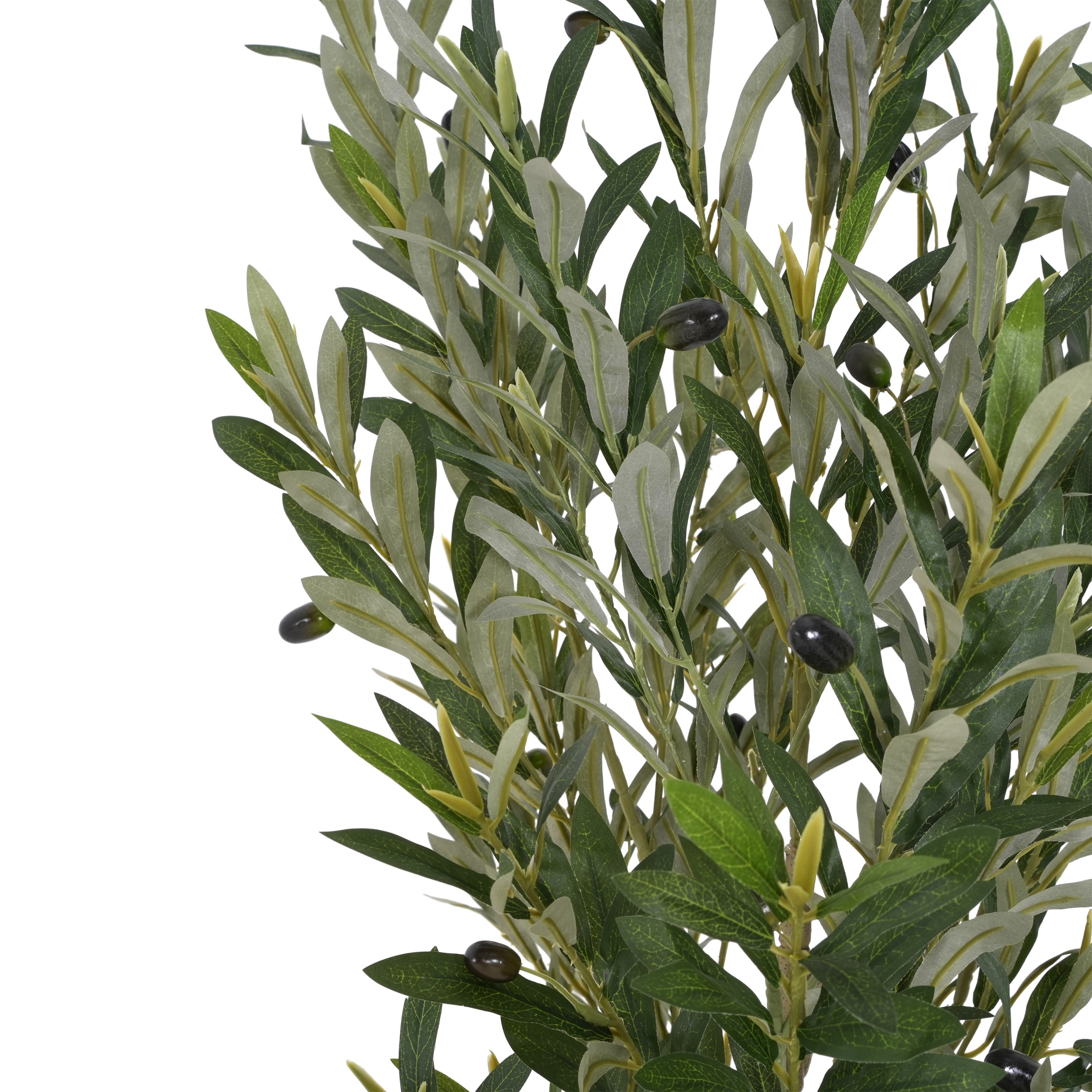 Christopher Knight Home 71" Olive Tree in Black Plastic Pot, Pre-Potted Faux Greenery Tree for Home Decor