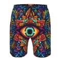thumbnail image 3 of Fotbe Vibrant Psychedelic Eye Trajes de Baño Estampados para Hombre, Shorts de Verano de Secado Rápido, Ropa de Playa, Bañadores-Small, 3 of 6