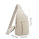 thumbnail image 3 of Bolso bandolera para hombre y mujer | Bandolera ligera de nailon y spandex, mochila deportiva para el hombro, mochila de viaje multiusos - Compacta 30x17x10cm | Moderno, Elegante, Versátil, Unisex, 3 of 6