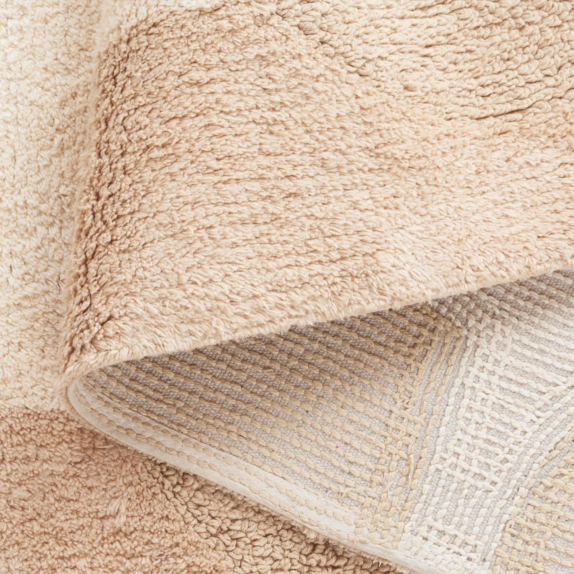 SAFAVIEH Easy Care Anabel Abstract Machine Washable Area Rug, Beige/Ivory, 4' x 6'