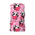 thumbnail image 2 of Rocae Panda Heart Valentine Pink for Men's Basketball Jersey Lightweight and Breathable Athletic Tank Top,Quick-Drying Sports Jersey X-Large, 2 of 9