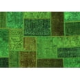 thumbnail image 1 of Ahgly Company Indoor Rectangle Patchwork Green Transitional Area Rugs, 5' x 8', 1 of 4