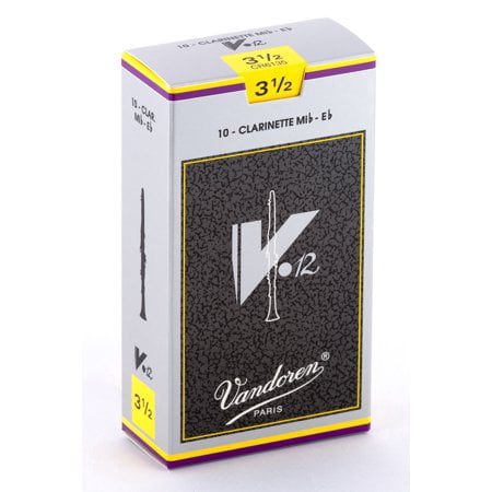 Vandoren Eb Clarinet V.12 Reeds Strength #3.5; Box of 10