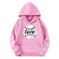 thumbnail image 4 of Bnwani Hoodies Girls Long Sleeve Oversized Fleece Sweatshirt Cute Plain Tops Pullover, 4 of 4