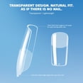 thumbnail image 4 of HLONK Square Nail Tips Full Cover Clear Extensions for Gel Polish Manicure Practice Resilient Material Easy to Apply, 4 of 7