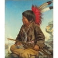thumbnail image 3 of Thomas Waterman Wood 15x17 Black Modern Framed Museum Art Print Titled - Indian Boy at Fort Snelling (1862), 3 of 5