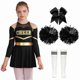 thumbnail image 4 of Girls Long Sleeve Cheer Outfit for School Events and Halloween Costume Dress-Up, 4 of 5