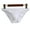 White, variant on Men Bulge Pouch G-String Underpanties Bikini Solid Briefs Underwear