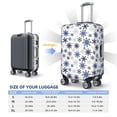 thumbnail image 4 of Fuzoiu blue Snowflake Prints Print Suitcase Cover,Washable Luggage Covers for Suitcase,Elastic Luggage Protector Cover,Scratch Resistant Travel Suitcase Covers-Medium, 4 of 7