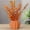 Orange, variant on BingTong Pumpkin Shape Plastic Vase for Dry Flower Halloween Thanksgiving Decor-Pampas Gras Flower Decor Vase Fall Decorations-Modern Pot For Home Room Office Party Wedding Orange