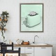 thumbnail image 3 of Stupell Industries Contemporary Disco Toaster Over Green Brown Floating Frame Canvas Art, 25 x 31, by LISH Creative, 3 of 8