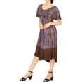 thumbnail image 2 of HAPPY BAY Women's Summer Relaxed Maternity House Wear Dresses M-L Brown_AC1118, 2 of 3