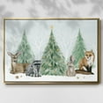 thumbnail image 2 of Christmas in the Forest Collection A - Framed Gallery Wrapped Holiday Canvas - 17 x 25 - Gold Frame, 2 of 8