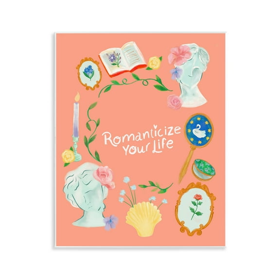 Stupell Industries Romanticize Your Life Entertainment Painting Unframed Art Print Wall Art, 11 x 14