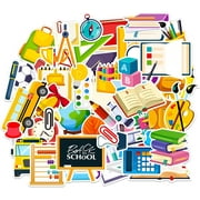 WaaHome School Stickers 60pcs Science Stickers for Students Scrapbook School Stickers for Kids Teens Teacher Stickers for Laptop Water Bottles Classroom Decorations