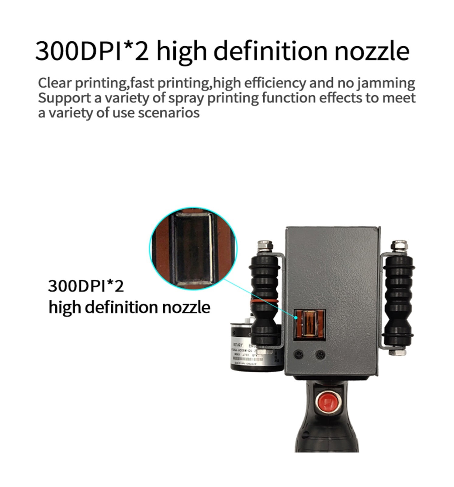Portable Handheld Inkjet Printer For Logo/Lot/Serial Number/Label/Barcode/QR Code, Smart Fast Dry Printing ,Crisp, Vibrant Prints