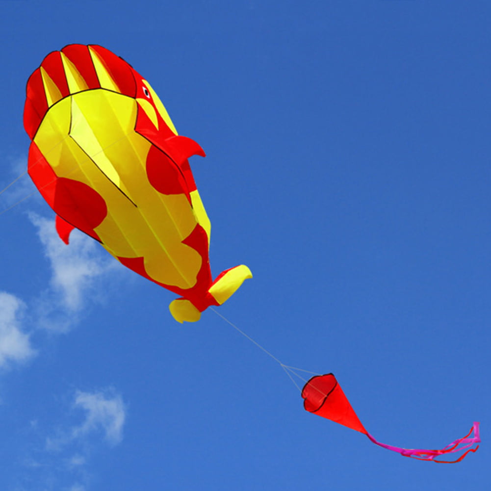 3D Whale Shape Kite Flying Outdoor Toys Kid Adults Children Kite Flying Toys 
