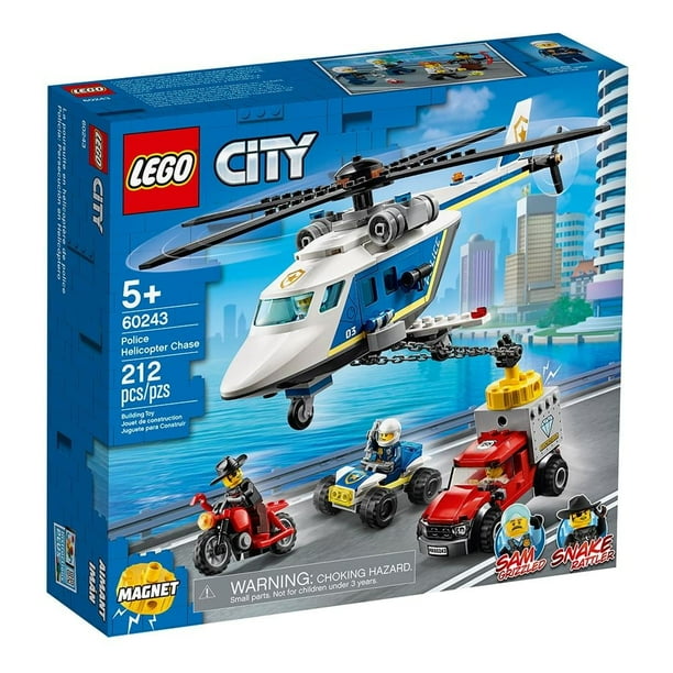 Set LEGO City Policía Persecución en Helicóptero Bodega Aurrera