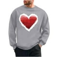 thumbnail image 2 of PNTUTB Men's Casual Long Sleeve Crew Neck Valentine's Day Fashion Print Pullover Loose Comfortable Sweatshirts, 2 of 6