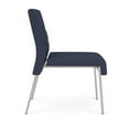 thumbnail image 3 of Waterfall Reception Waiting Room Armless Guest Chair / Silver Steel / Blue, 3 of 5