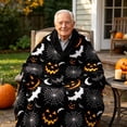 thumbnail image 2 of Yhmxh Halloween Throw Blankets, Soft Ghost Throw Blanket Cute Funny Spooky Blanket, Cozy & Warm Halloween Decor Plush Fuzzy Reversible Blankets for Bed Sofa Couch Livingroom Chair Car Travel, 2 of 6
