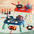 thumbnail image 1 of Play House Small Kitchen Dining Table Simulation Cooking Pot Cooking Set With Lighting And Sound Effects Parent-child Interactive Toys, 1 of 5
