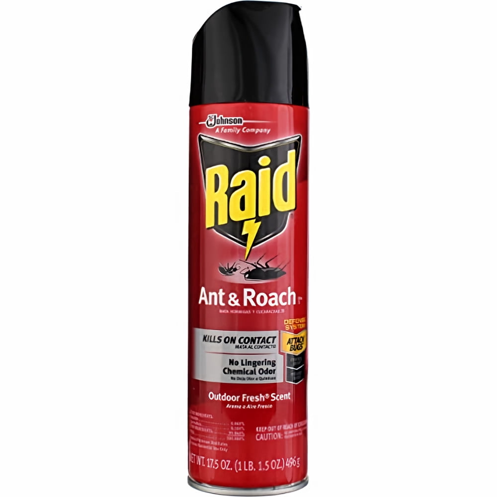 Raid Ant & Roach Killer 26 Outdoor Fresh Scent 17.5 oz (Pack of 5)